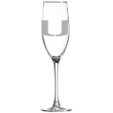 University of Miami (Florida) Polar Camel 8 oz. Champagne Flute