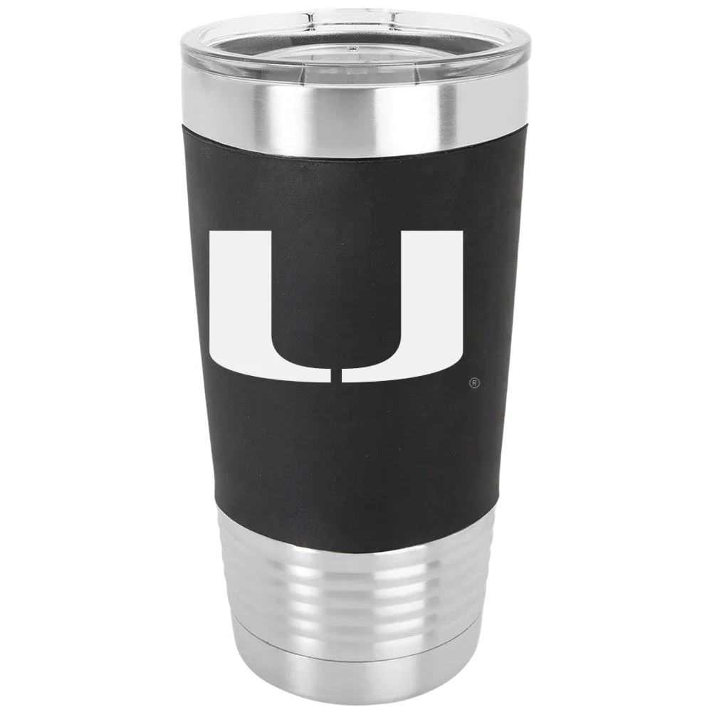 University of Miami (Florida) Polar Camel 20 oz. Silicone Grip Tumbler with Standard Lid