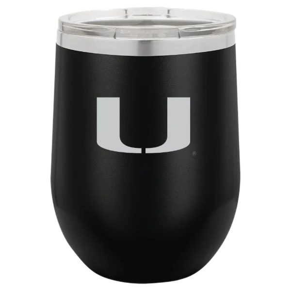 University of Miami (Florida) Polar Camel 12 oz. Stemless Wine Tumbler