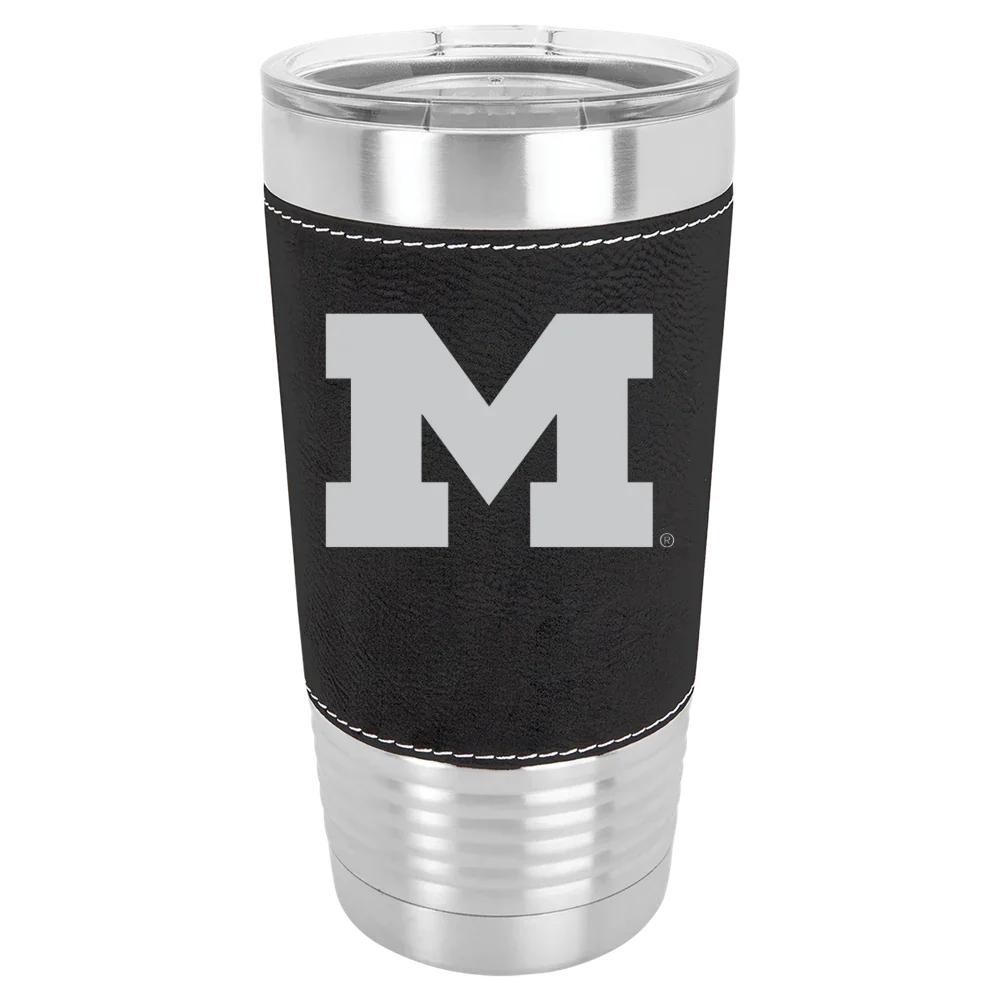 University of Michigan Polar Camel 20 oz. Leatherette Grip Tumbler with Standard Lid