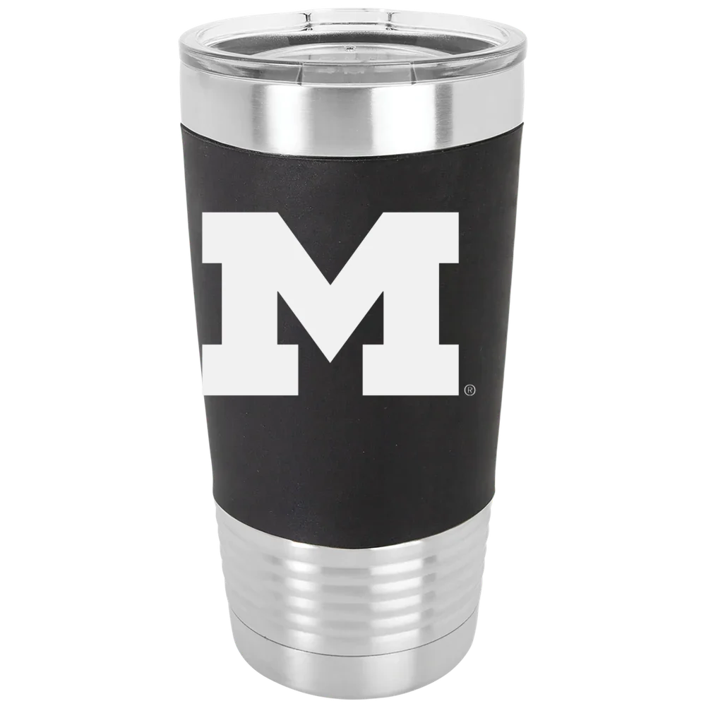 University of Michigan Polar Camel 20 oz. Silicone Grip Tumbler with Standard Lid