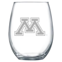 University of Minnesota, Twin Cities Polar Camel 15 oz. Stemless Wine Glass