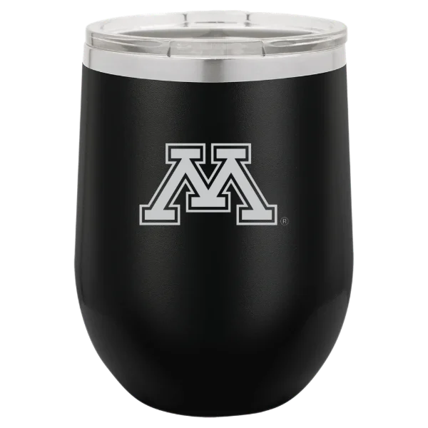University of Minnesota, Twin Cities Polar Camel 12 oz. Stemless Wine Tumbler
