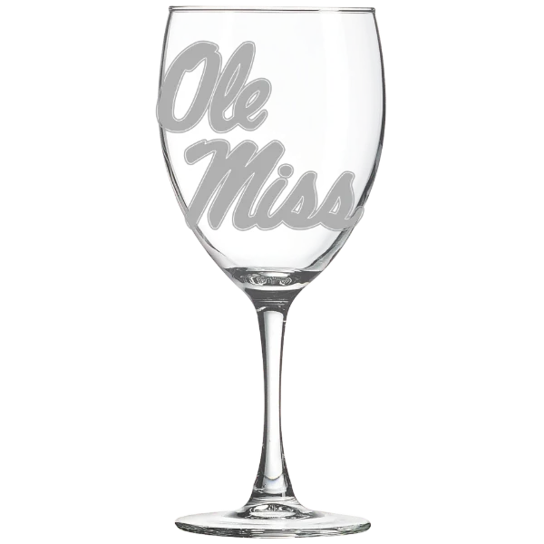 University of Mississippi Polar Camel 10 1/2 oz. Wine Glass