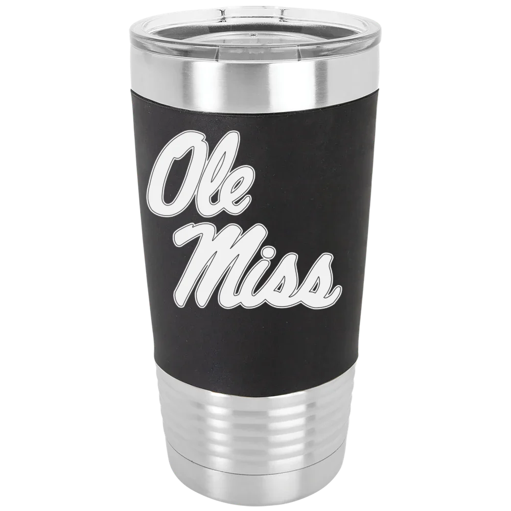 University of Mississippi Polar Camel 20 oz. Silicone Grip Tumbler with Standard Lid
