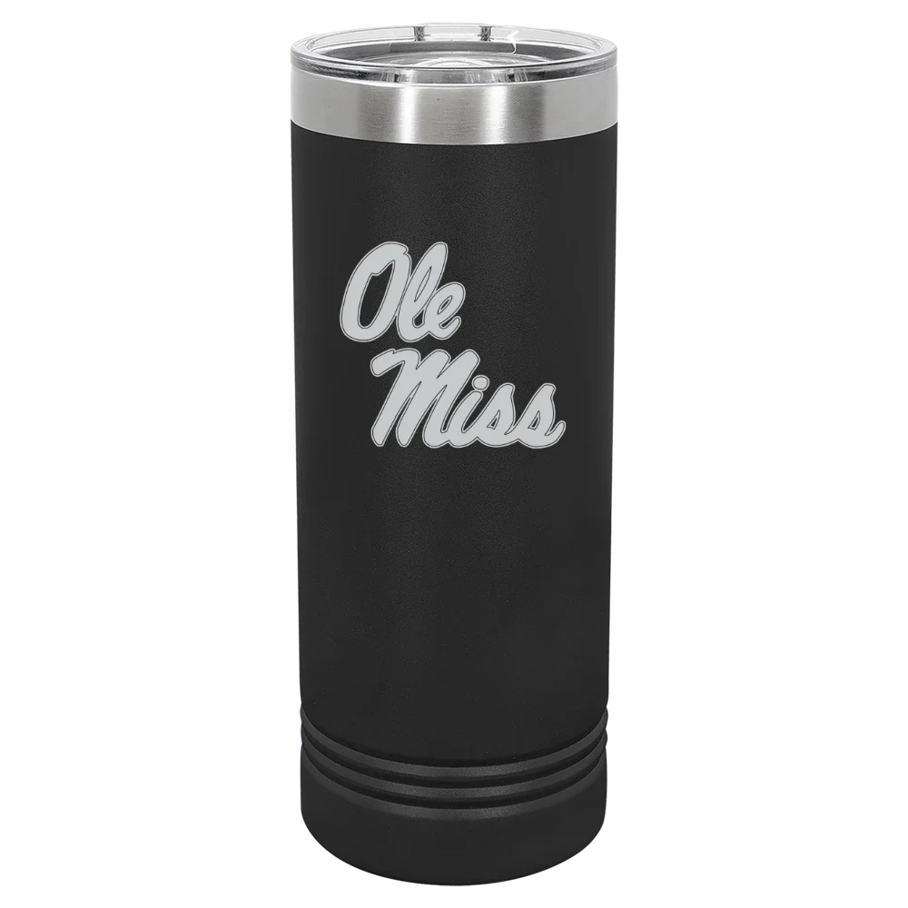 University of Mississippi Polar Camel 22 oz. Skinny Tumbler with Slider Lid