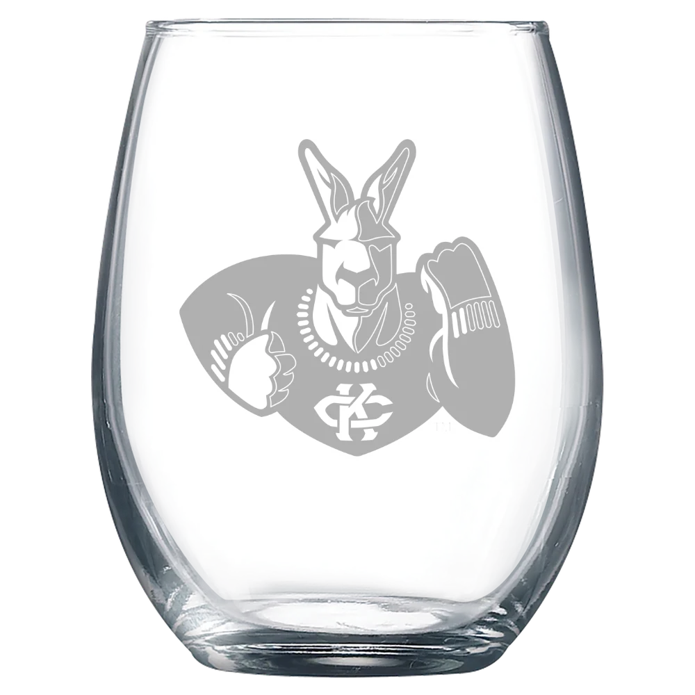 University of Missouri-Kansas City Polar Camel 9 oz. Stemless Wine Glass