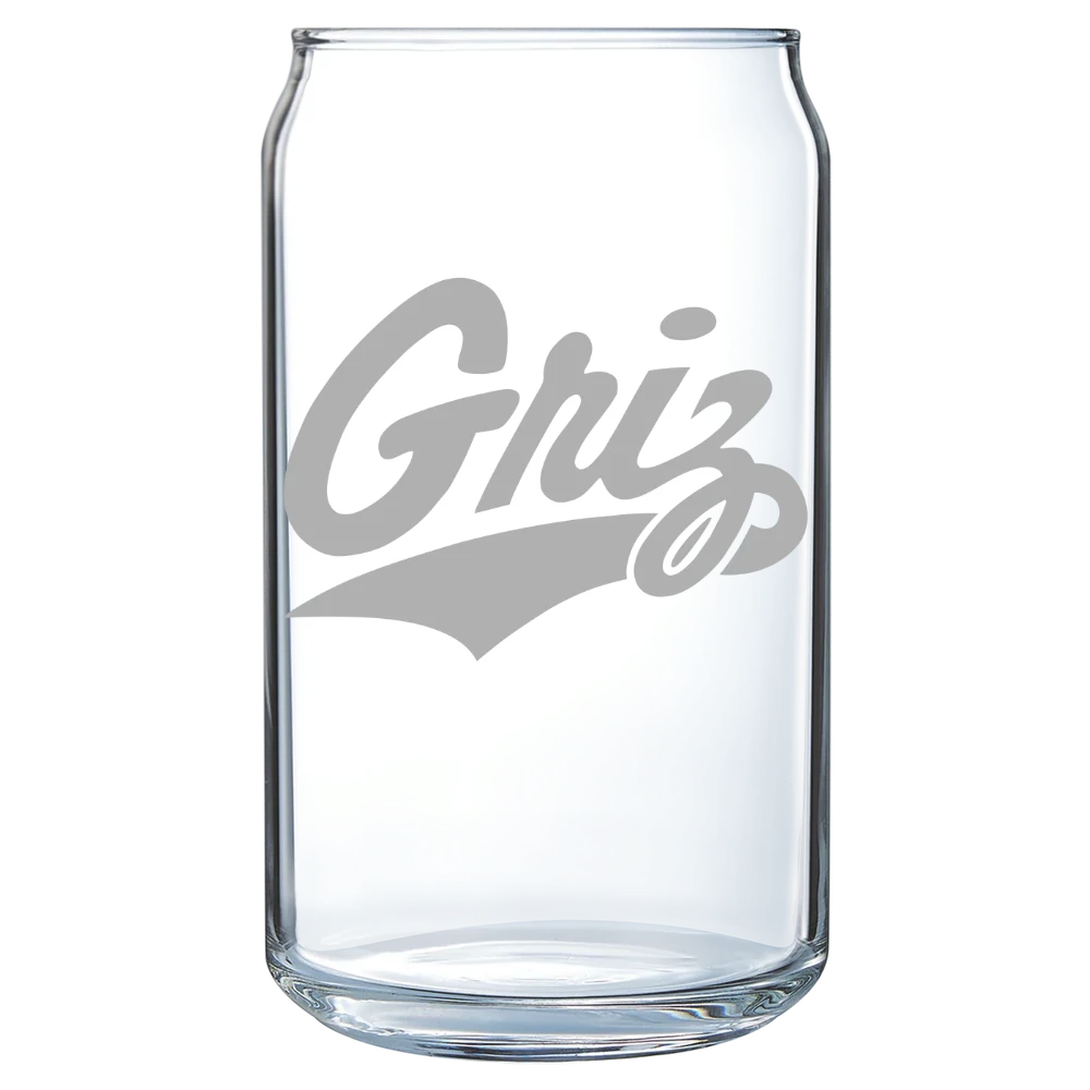 University of Montana Polar Camel 16 oz. Can Glass