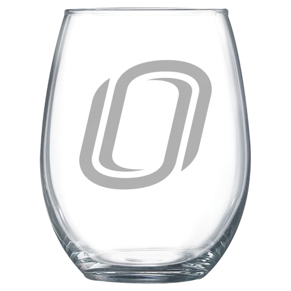 University of Nebraska at Omaha Polar Camel 15 oz. Stemless Wine Glass