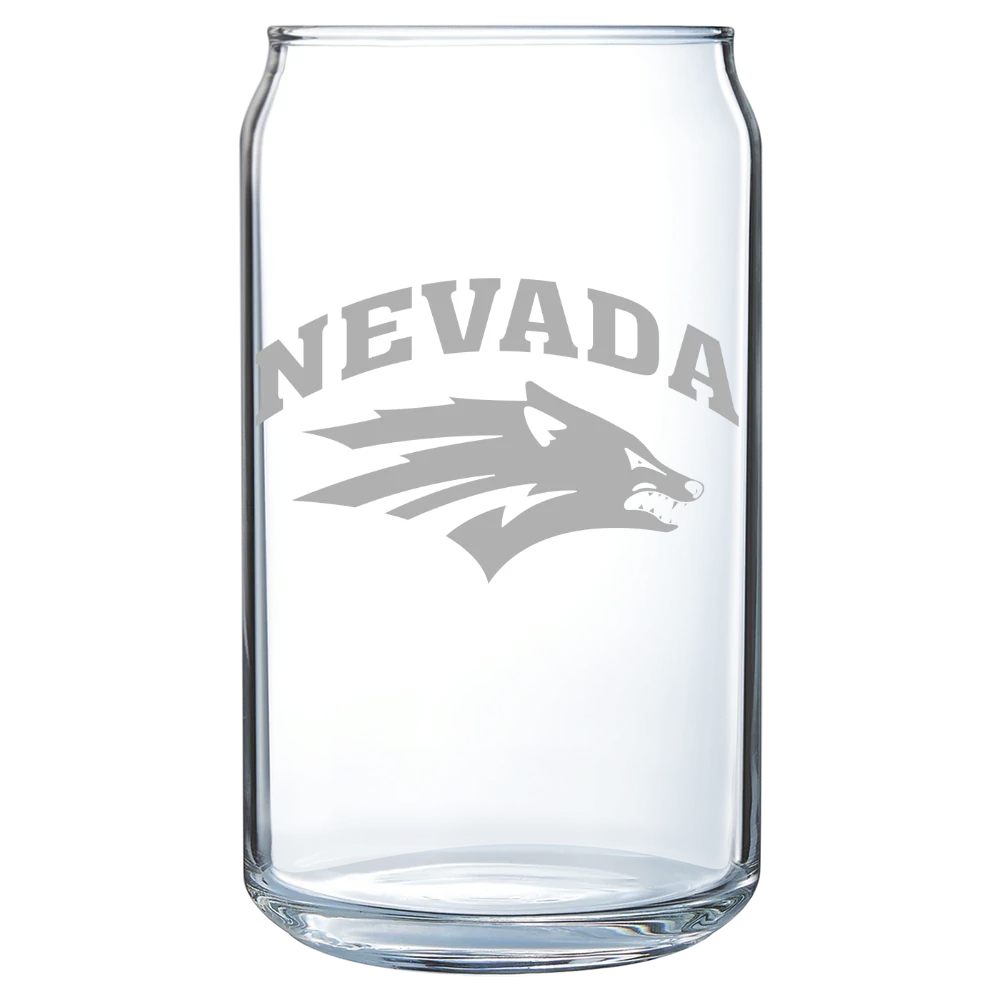 University of Nevada, Reno Polar Camel 16 oz. Can Glass