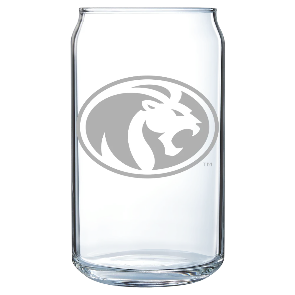 University of North Alabama Polar Camel 16 oz. Can Glass