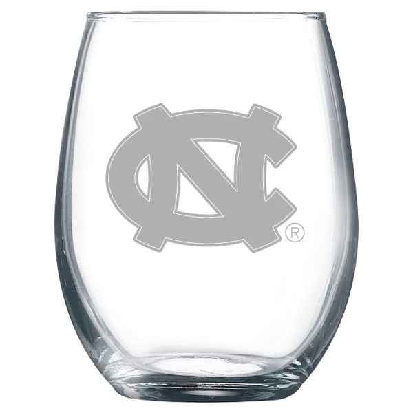 University of North Carolina, Chapel Hill Polar Camel 9 oz. Stemless Wine Glass