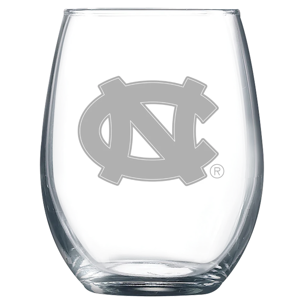 University of North Carolina, Chapel Hill Polar Camel 9 oz. Stemless Wine Glass