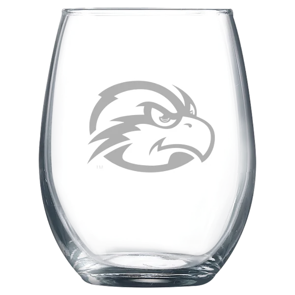 University of North Florida Polar Camel 9 oz. Stemless Wine Glass