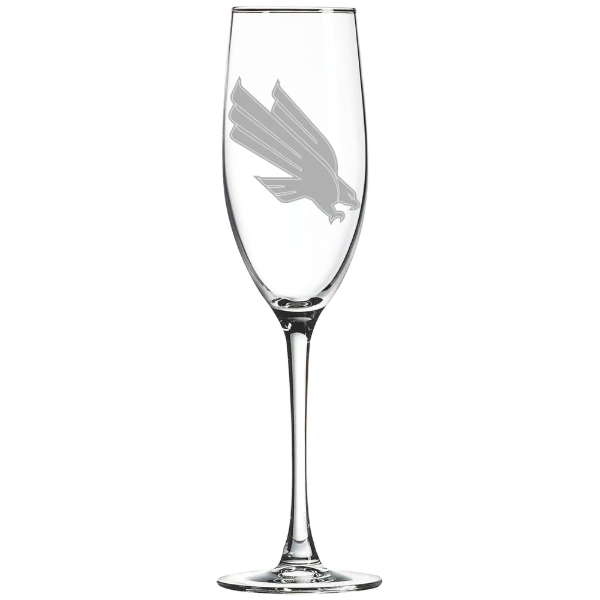 University of North Texas Polar Camel 8 oz. Champagne Flute