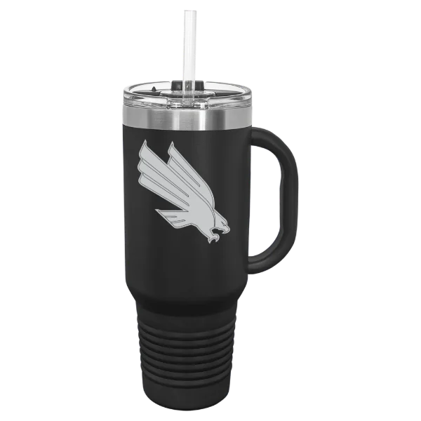 University of North Texas Polar Camel 40 oz. Travel Mug with Snap Lid & Straw