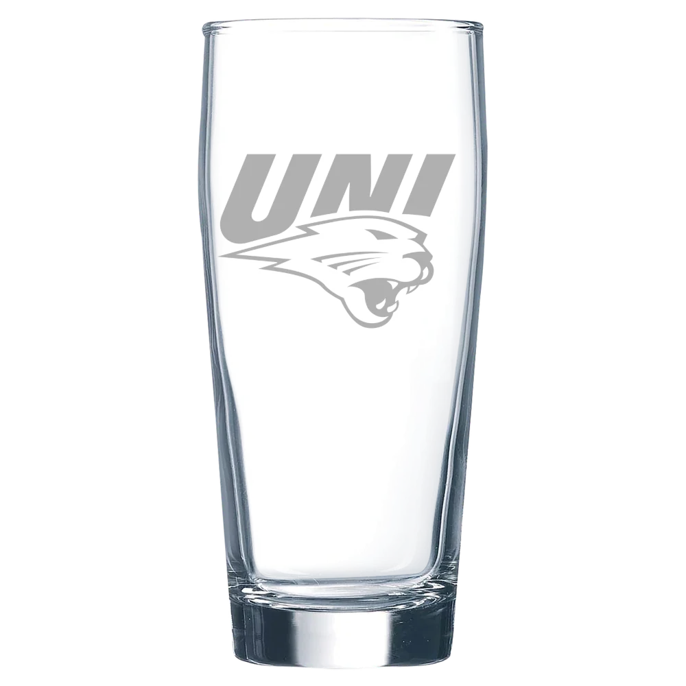 University of Northern Iowa Polar Camel 16 oz. Willi Becher Beer Glass