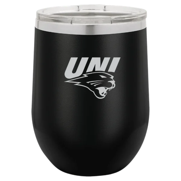 University of Northern Iowa Polar Camel 12 oz. Stemless Wine Tumbler