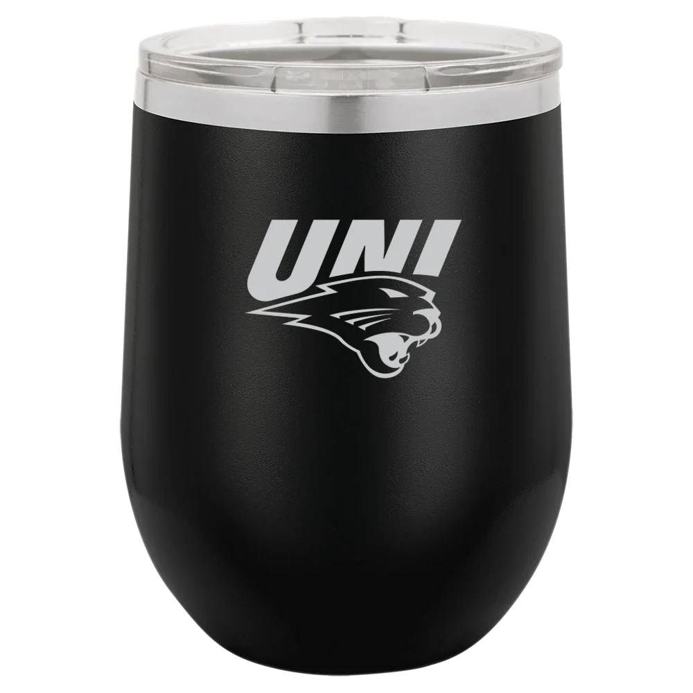 University of Northern Iowa Polar Camel 12 oz. Stemless Wine Tumbler