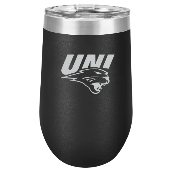 University of Northern Iowa Polar Camel 16 oz. Stemless Wine Tumbler
