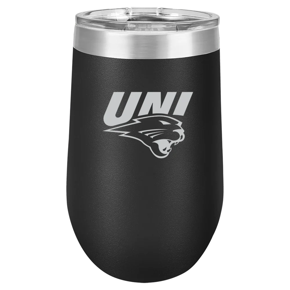 University of Northern Iowa Polar Camel 16 oz. Stemless Wine Tumbler