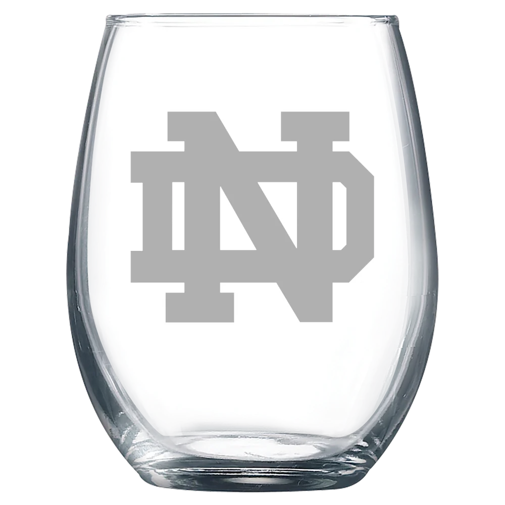 University of Notre Dame Polar Camel 9 oz. Stemless Wine Glass
