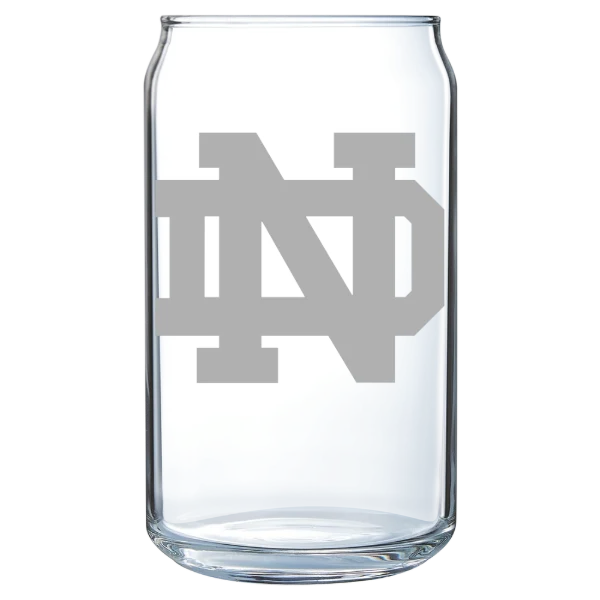 University of Notre Dame Polar Camel 16 oz. Can Glass