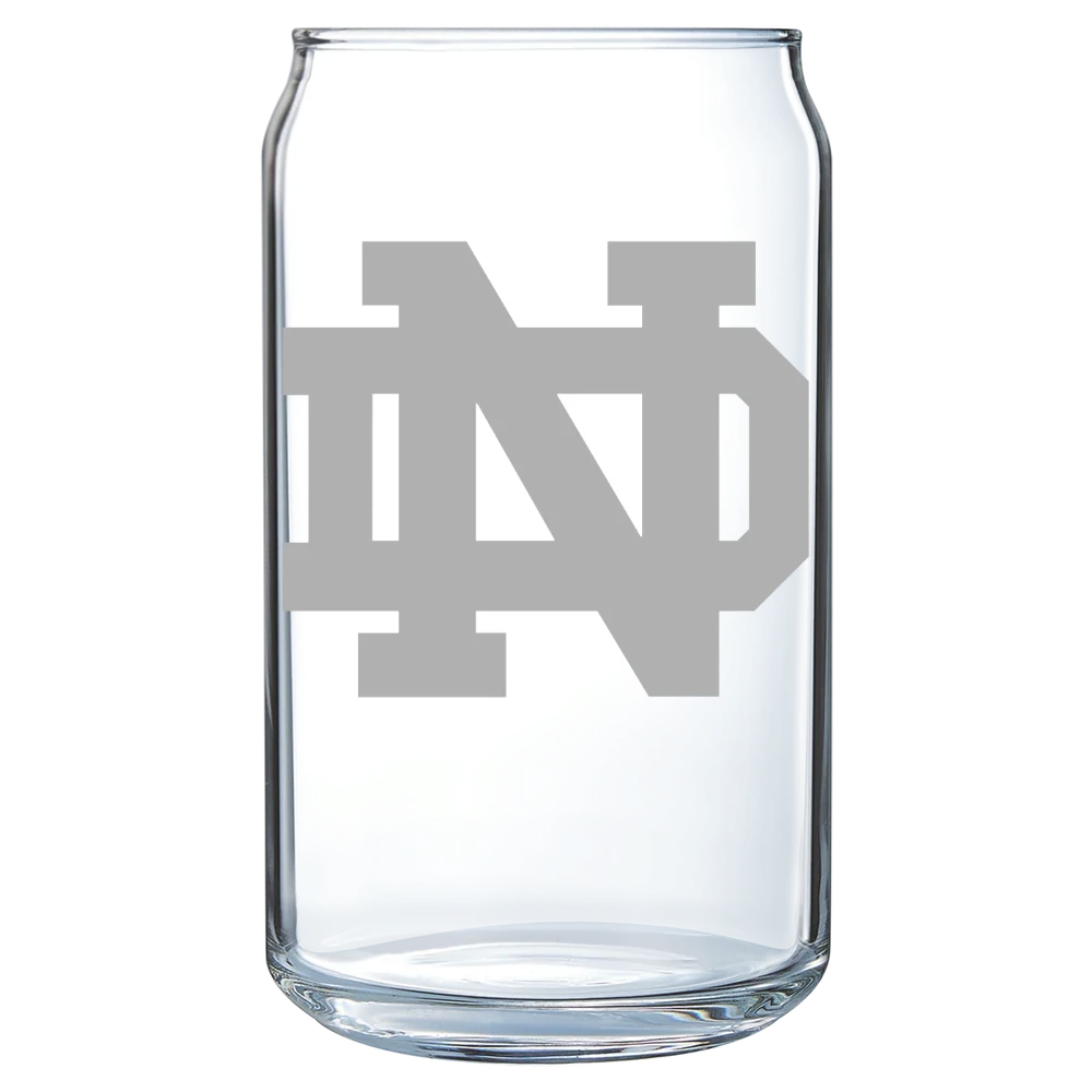 University of Notre Dame Polar Camel 16 oz. Can Glass