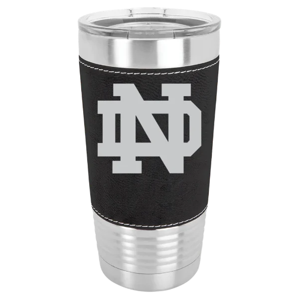 University of Notre Dame Polar Camel 20 oz. Leatherette Grip Tumbler with Standard Lid