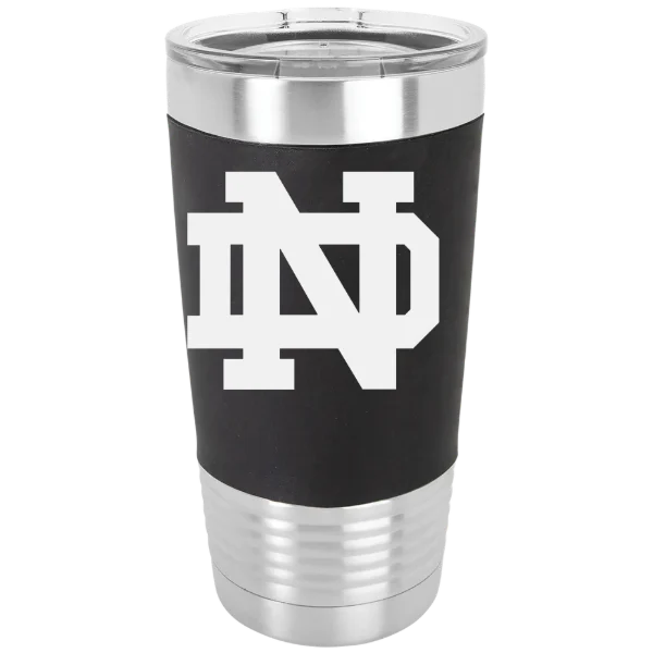 University of Notre Dame Polar Camel 20 oz. Silicone Grip Tumbler with Standard Lid