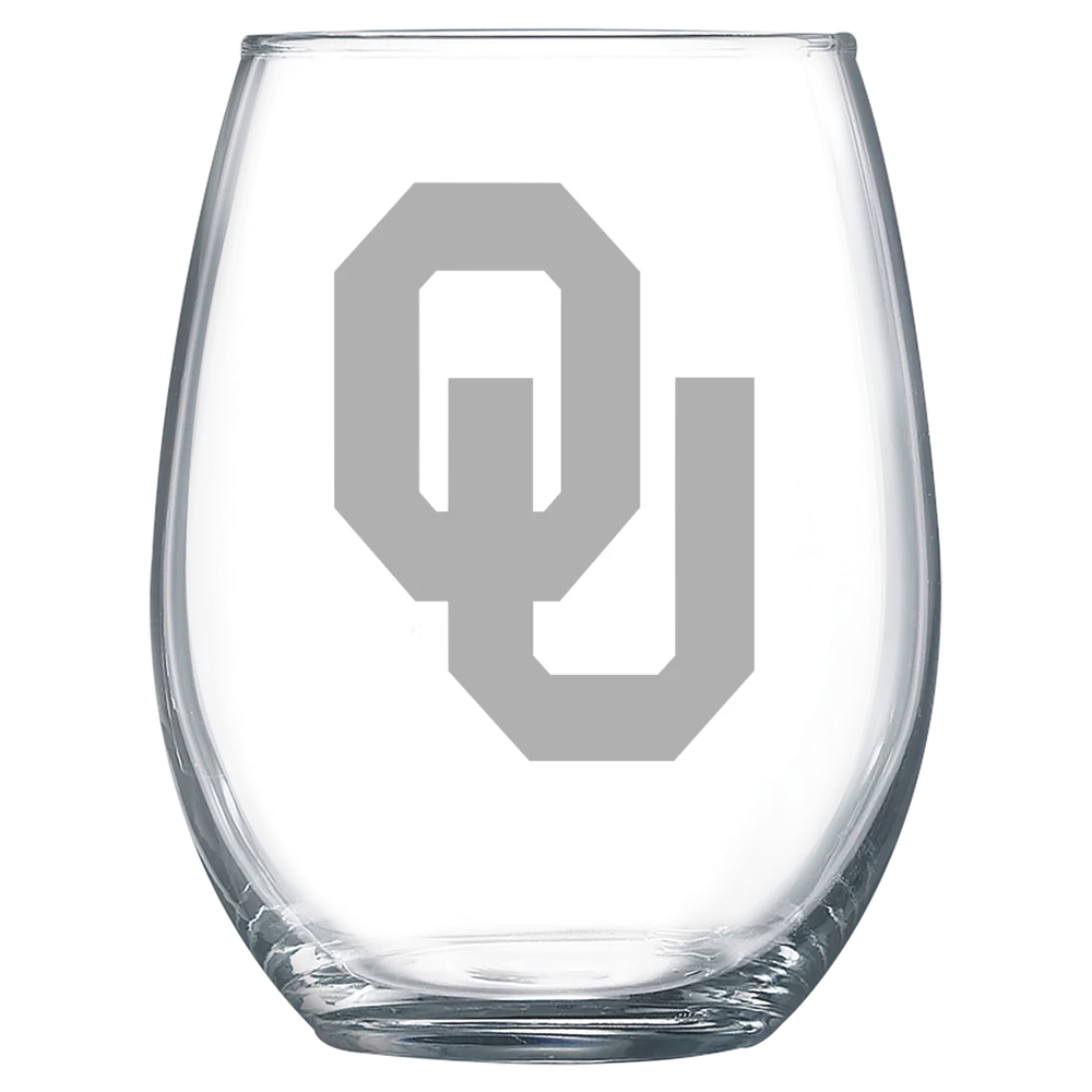 University of Oklahoma Polar Camel 15 oz. Stemless Wine Glass