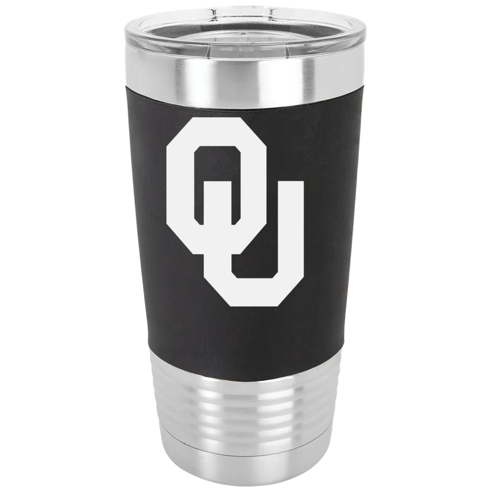 University of Oklahoma Polar Camel 20 oz. Silicone Grip Tumbler with Standard Lid