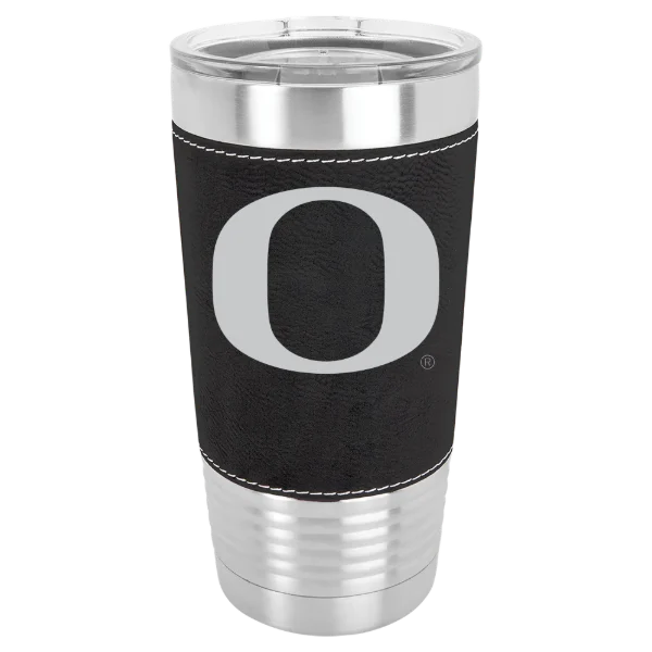 University of Oregon Polar Camel 20 oz. Leatherette Grip Tumbler with Standard Lid