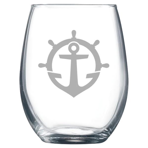 University of Portland Polar Camel 9 oz. Stemless Wine Glass