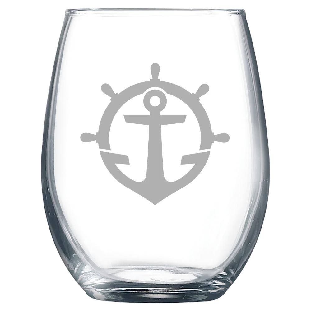 University of Portland Polar Camel 9 oz. Stemless Wine Glass