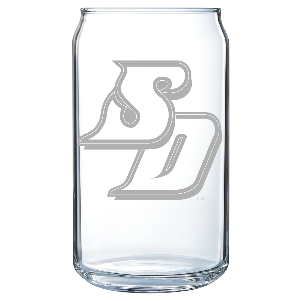 University of San Diego Polar Camel 16 oz. Can Glass