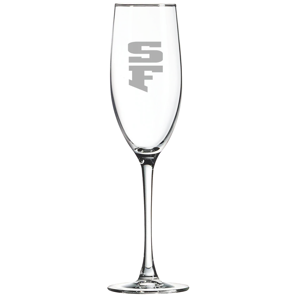 University of San Francisco Polar Camel 8 oz. Champagne Flute