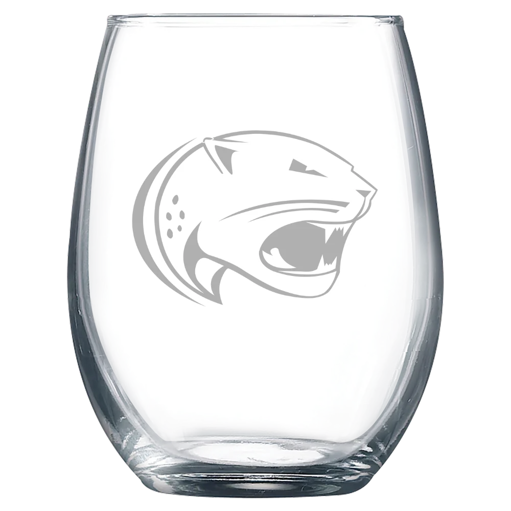 University of South Alabama Polar Camel 9 oz. Stemless Wine Glass