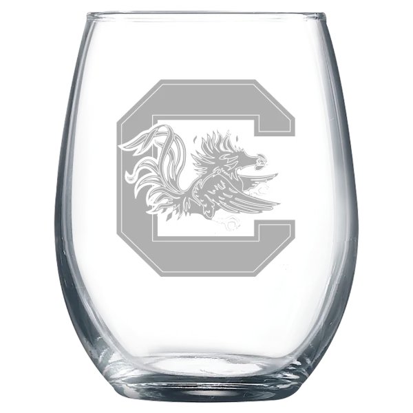 University of South Carolina, Columbia Polar Camel 9 oz. Stemless Wine Glass