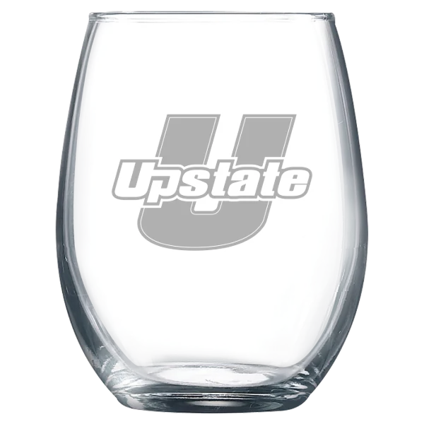 University of South Carolina Upstate Polar Camel 9 oz. Stemless Wine Glass