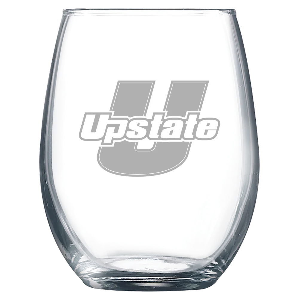 University of South Carolina Upstate Polar Camel 9 oz. Stemless Wine Glass