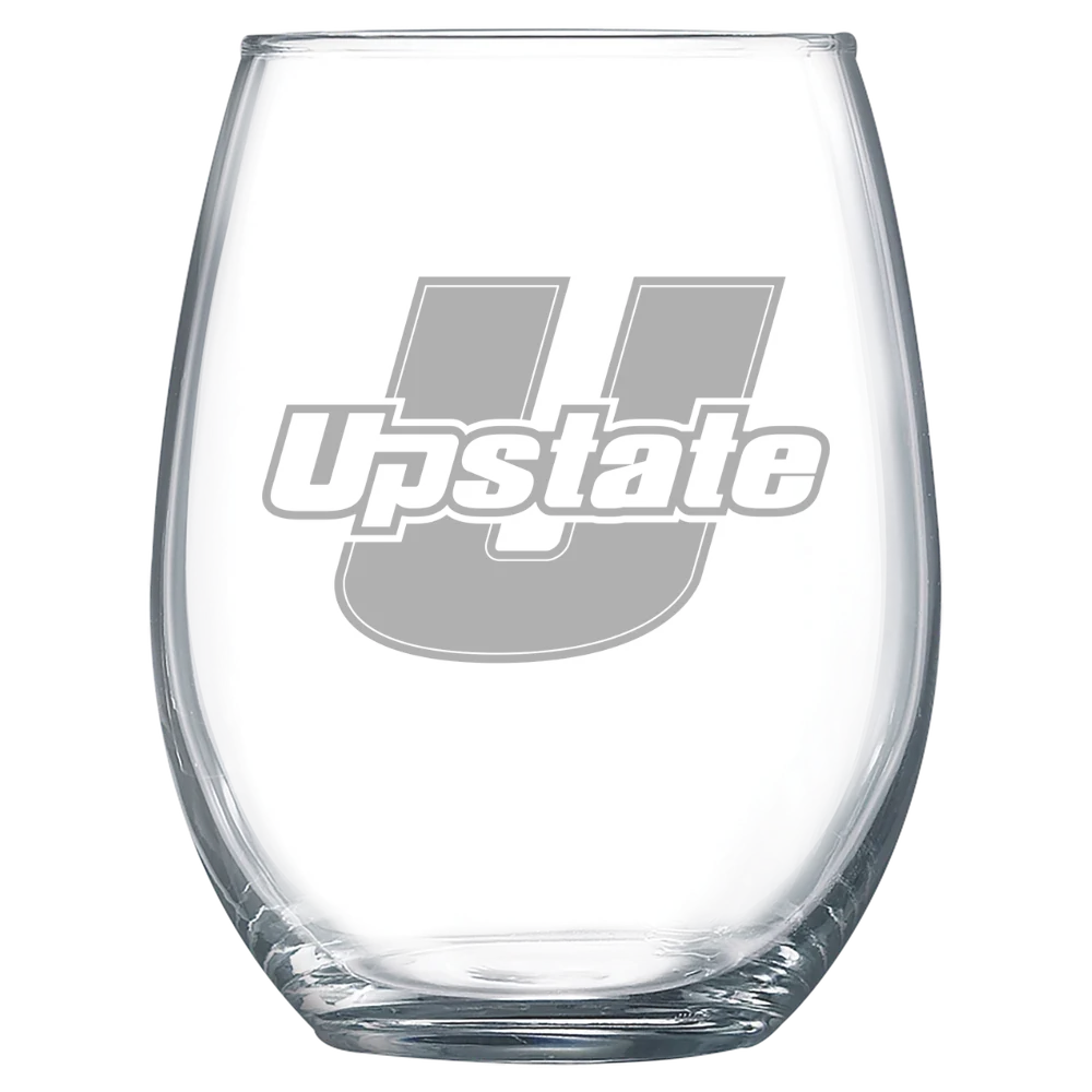 University of South Carolina Upstate Polar Camel 15 oz. Stemless Wine Glass