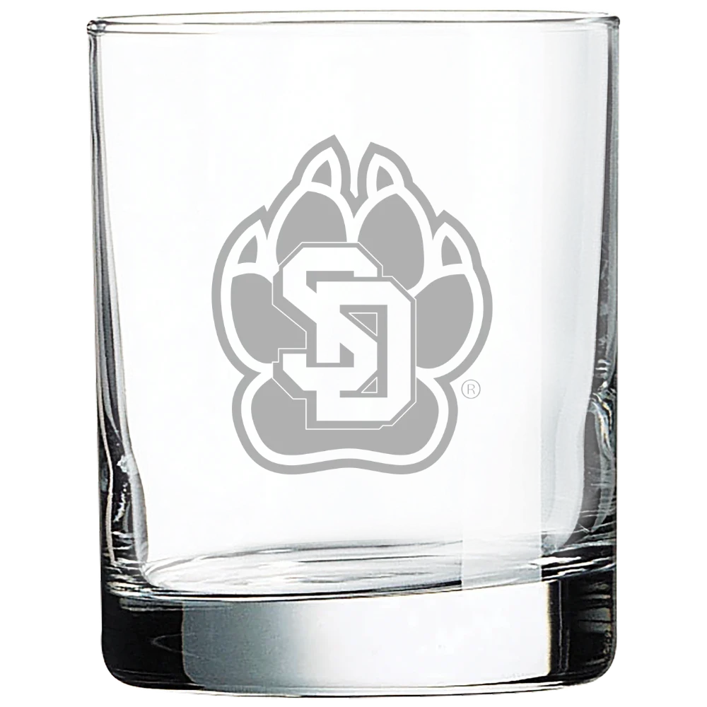 University of South Dakota Polar Camel 10 1/2 oz. On The Rocks Glass
