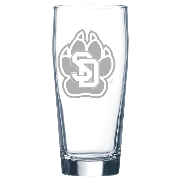 University of South Dakota Polar Camel 16 oz. Willi Becher Beer Glass