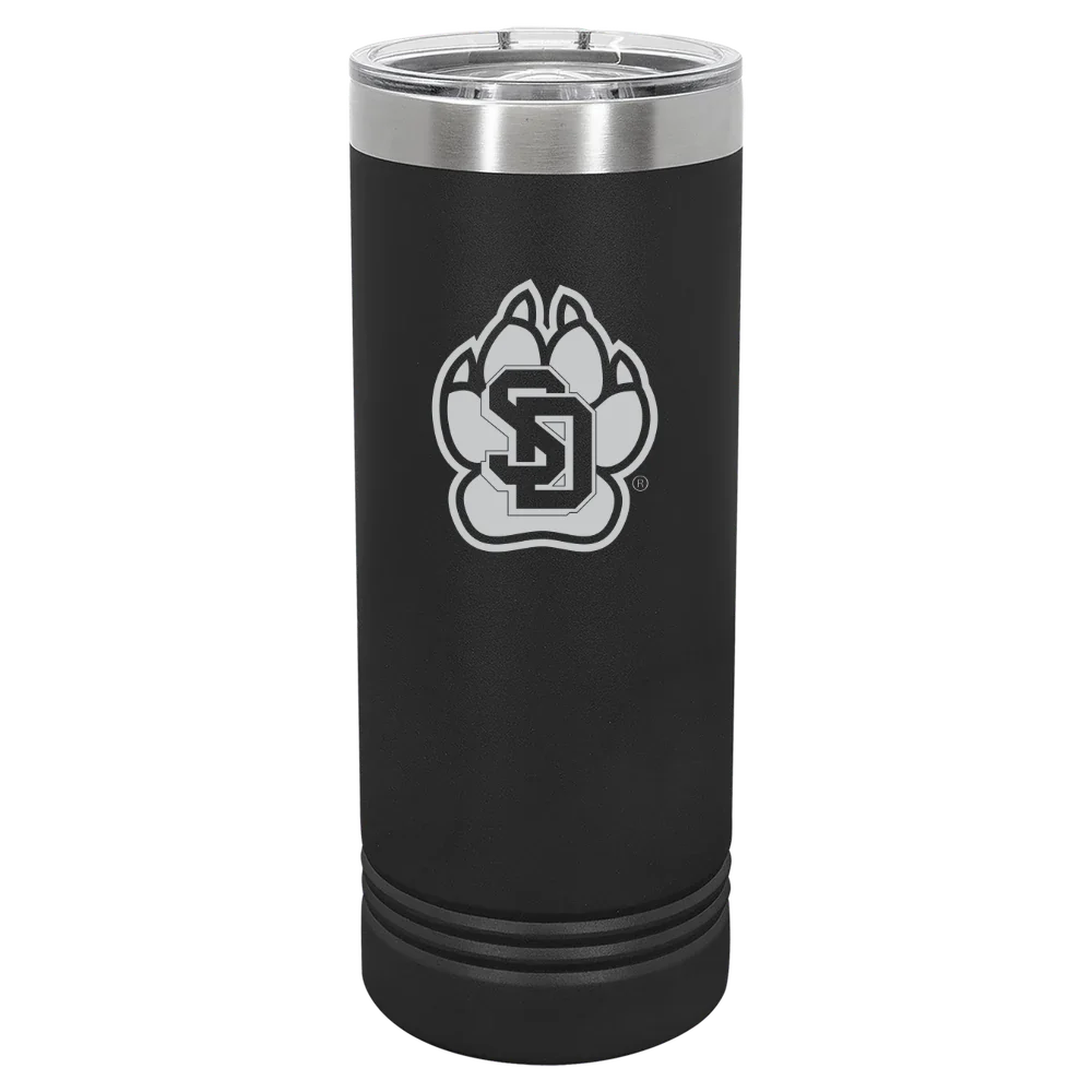 University of South Dakota Polar Camel 22 oz. Skinny Tumbler with Slider Lid