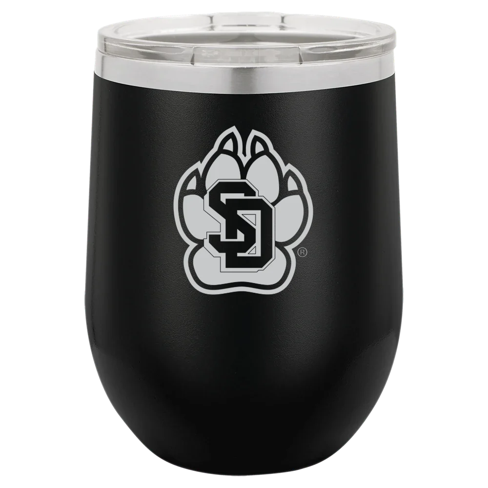 University of South Dakota Polar Camel 12 oz. Stemless Wine Tumbler