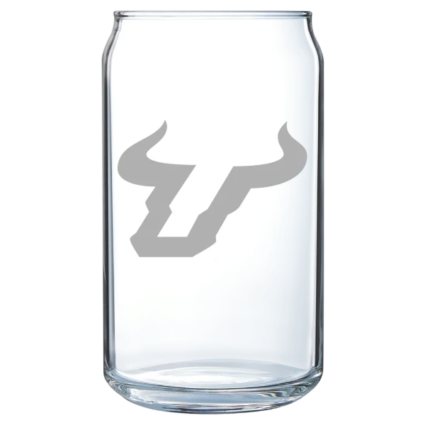 University of South Florida Polar Camel 16 oz. Can Glass