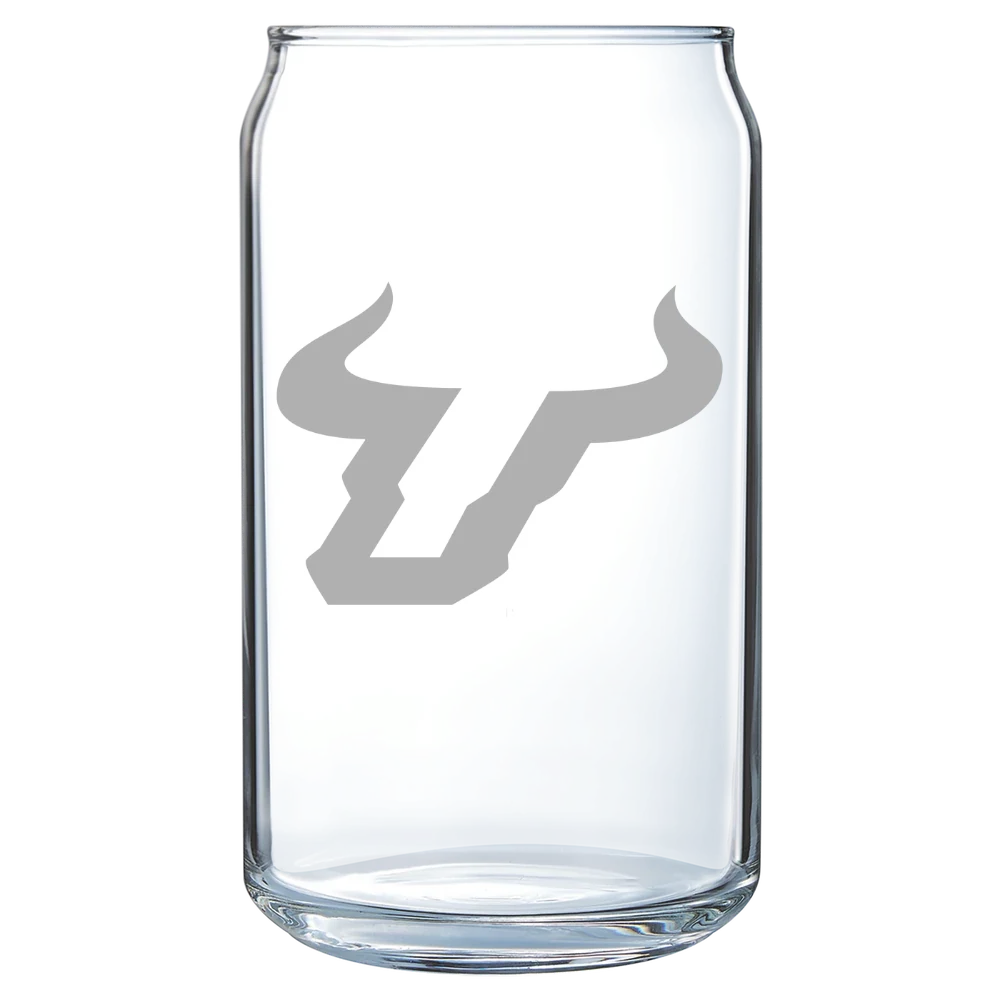 University of South Florida Polar Camel 16 oz. Can Glass