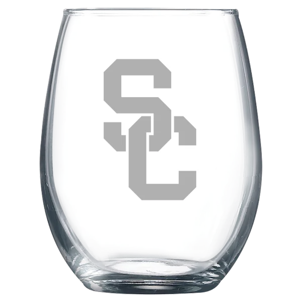 University of Southern California Polar Camel 9 oz. Stemless Wine Glass