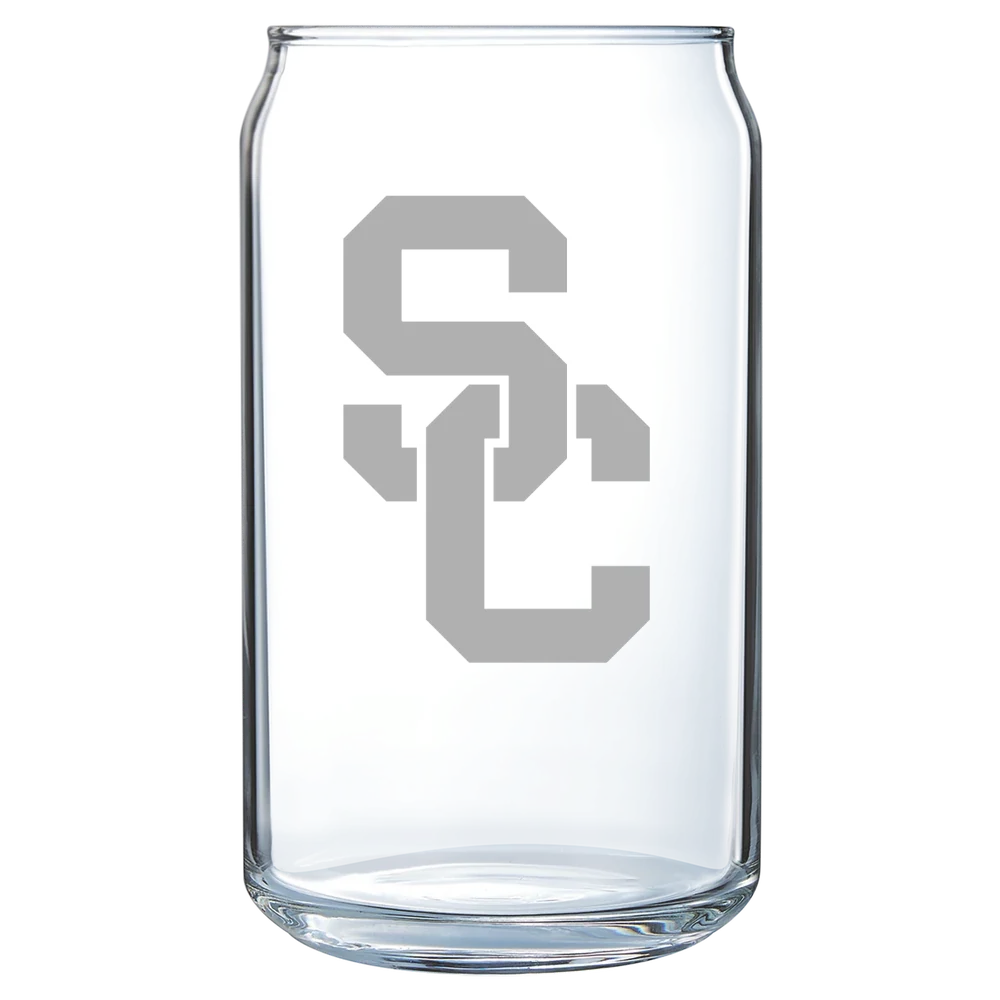 University of Southern California Polar Camel 16 oz. Can Glass
